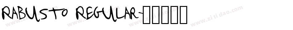 Rabusto Regular字体转换